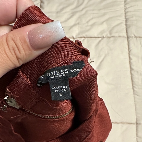 Guess Rust Mini Dress - Picture 4 of 4